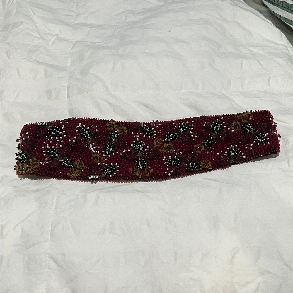 Zara Multicolor Beaded Belt